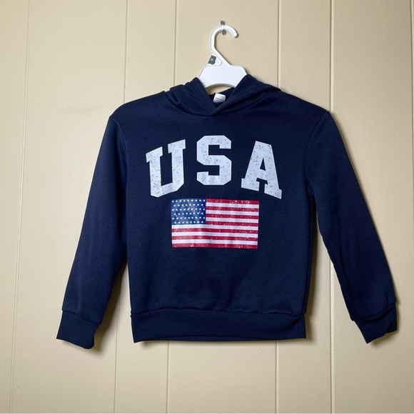 Other - USA Navy Blue Kids Hoodie size 8Y